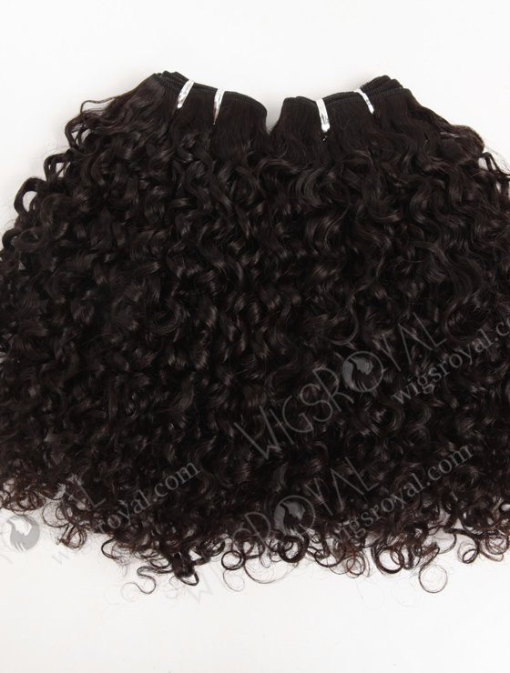 In Stock Brazilian Virgin Hair 16" Coarse Curly Natural Color Machine Weft SM-4135-10682