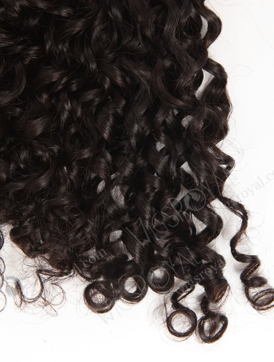 In Stock Brazilian Virgin Hair 14" Coarse Curly Natural Color Machine Weft SM-4134-10674
