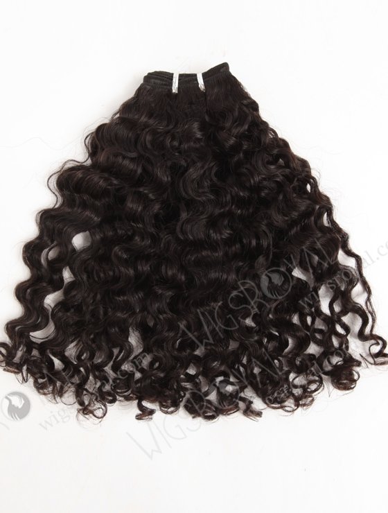 In Stock Brazilian Virgin Hair 16" Coarse Loose Curl Natural Color Machine Weft SM-4138-10696