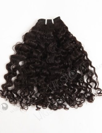 In Stock Brazilian Virgin Hair 16" Coarse Loose Curl Natural Color Machine Weft SM-4138