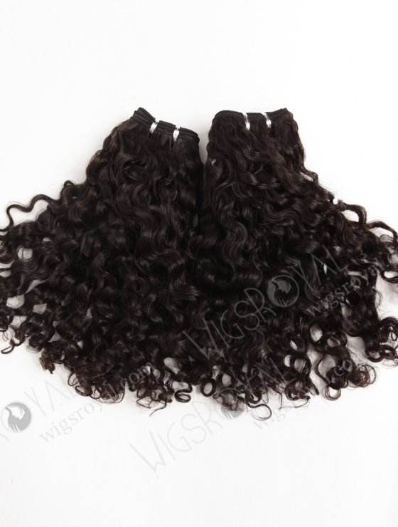 In Stock Brazilian Virgin Hair 16" Coarse Loose Curl Natural Color Machine Weft SM-4138-10698