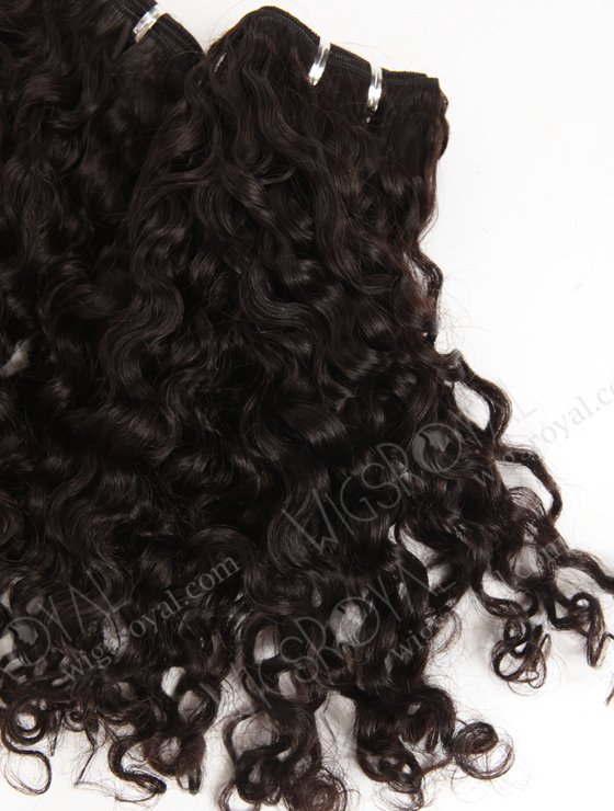 In Stock Brazilian Virgin Hair 16" Coarse Loose Curl Natural Color Machine Weft SM-4138-10699