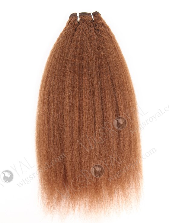 In Stock Indian Virgin Hair 16" Kinky Straight 30# Machine Weft SM-226