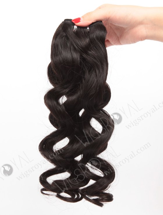 In Stock Brazilian Virgin Hair 18" Ocean Wave Natural Color Machine Weft SM-4145