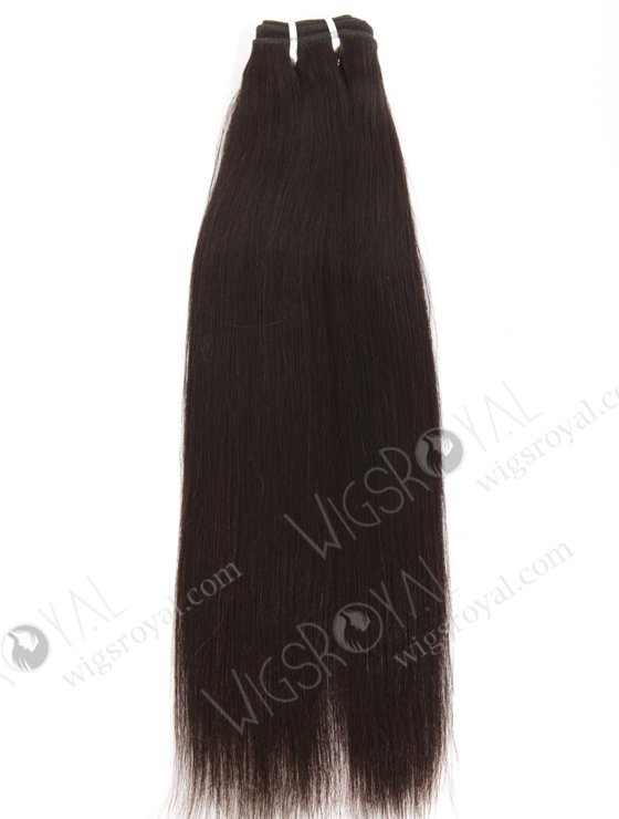 In Stock Brazilian Virgin Hair 16" Light Yaki Natural Color Machine Weft SM-4125-10986