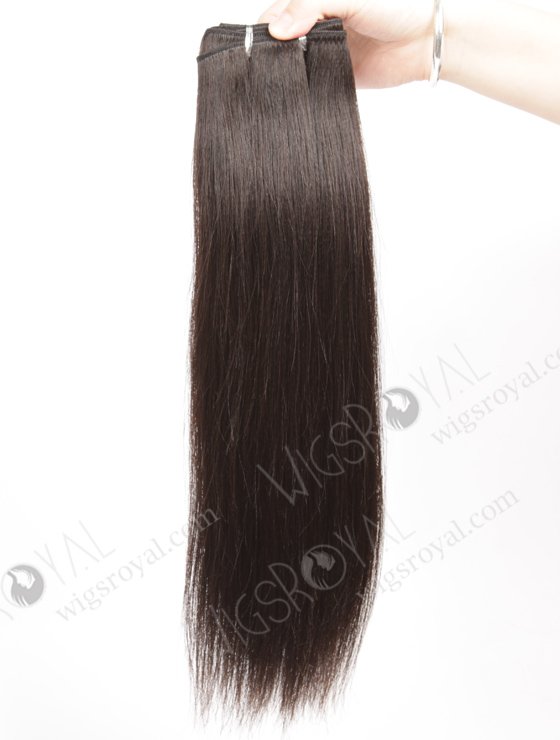 In Stock Brazilian Virgin Hair 16" Light Yaki Natural Color Machine Weft SM-4125-10988