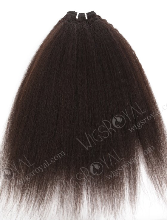 In Stock Brazilian Virgin Hair 18" Kinky Straight Natural Color Machine Weft SM-4120-10958