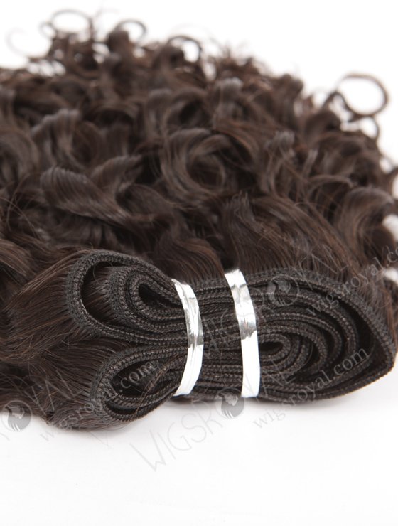 In Stock Brazilian Virgin Hair 10" 12mm Curl Natural Color Machine Weft SM-4110-10902