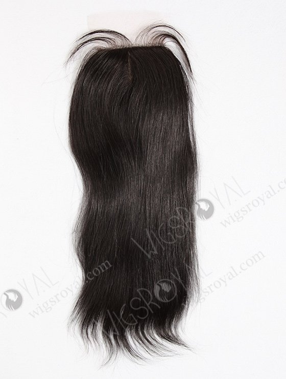 In Stock Brazilian Virgin Hair 14" Straight Natural Color Silk Top Closure STC-213-10427
