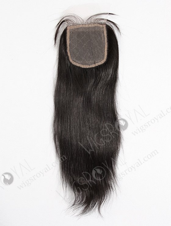 In Stock Brazilian Virgin Hair 14" Straight Natural Color Silk Top Closure STC-213-10426