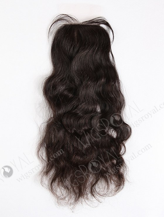 In Stock Brazilian Virgin Hair 18" Natural Straight Natural Color Silk Top Closure STC-202-10561