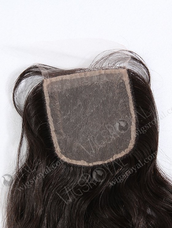 In Stock Brazilian Virgin Hair 18" Natural Straight Natural Color Silk Top Closure STC-202-10564
