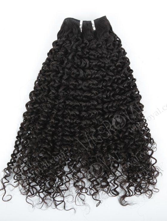 In Stock Brazilian Virgin Hair 18" 7mm Curl Natural Color Machine Weft SM-4108-10888