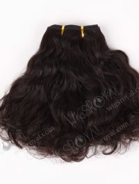 In Stock Indian Virgin Hair 12" Body Wave with Big Curl at the bottom Natural Color Machine Weft SM-203