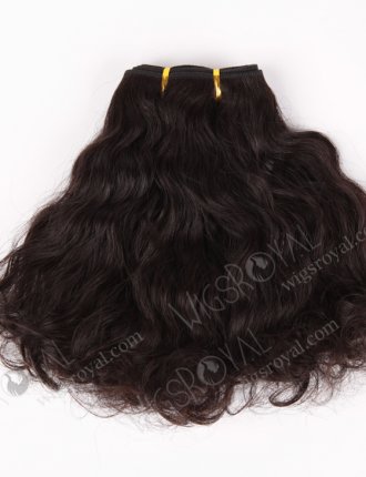 In Stock Indian Virgin Hair 12" Body Wave with Big Curl at the bottom Natural Color Machine Weft SM-203