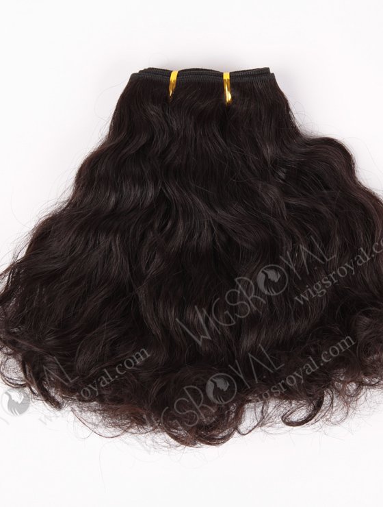 In Stock Indian Virgin Hair 12" Body Wave with Big Curl at the bottom Natural Color Machine Weft SM-203