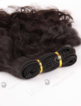 In Stock Indian Virgin Hair 12" Body Wave with Big Curl at the bottom Natural Color Machine Weft SM-203