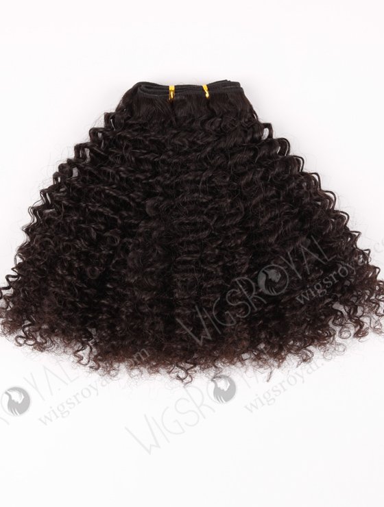 In Stock Indian Virgin Hair 16" Jeri Curl Natural Color Machine Weft SM-207-10616