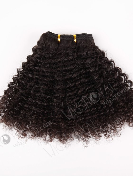 In Stock Indian Virgin Hair 14" Jeri Curl Natural Color Machine Weft SM-206-10608