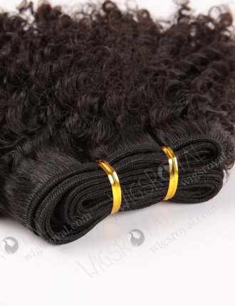 In Stock Indian Virgin Hair 14" Jeri Curl Natural Color Machine Weft SM-206