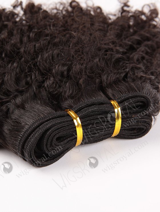 In Stock Indian Virgin Hair 14" Jeri Curl Natural Color Machine Weft SM-206-10609