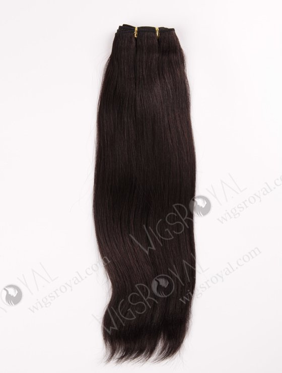 In Stock Indian Remy Hair 18" Yaki 2# Color Machine Weft SM-167-10431