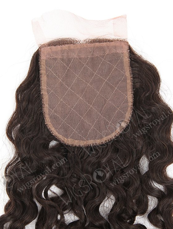 In Stock Brazilian Virgin Hair 12" Molado Curl Natural Color Silk Top Closure STC-377-10589