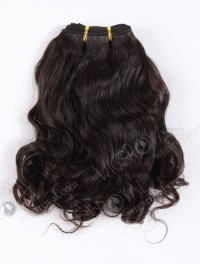 In Stock Indian Virgin Hair 18" body wave with big curl at the bottom Natural Color Machine Weft SM-212