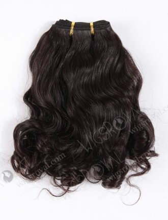 In Stock Indian Virgin Hair 18" body wave with big curl at the bottom Natural Color Machine Weft SM-212