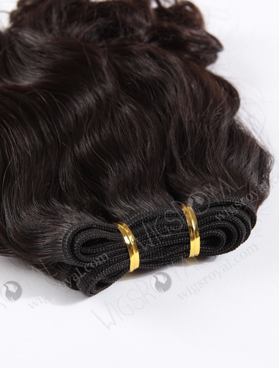 In Stock Indian Virgin Hair 18" body wave with big curl at the bottom Natural Color Machine Weft SM-212-10601