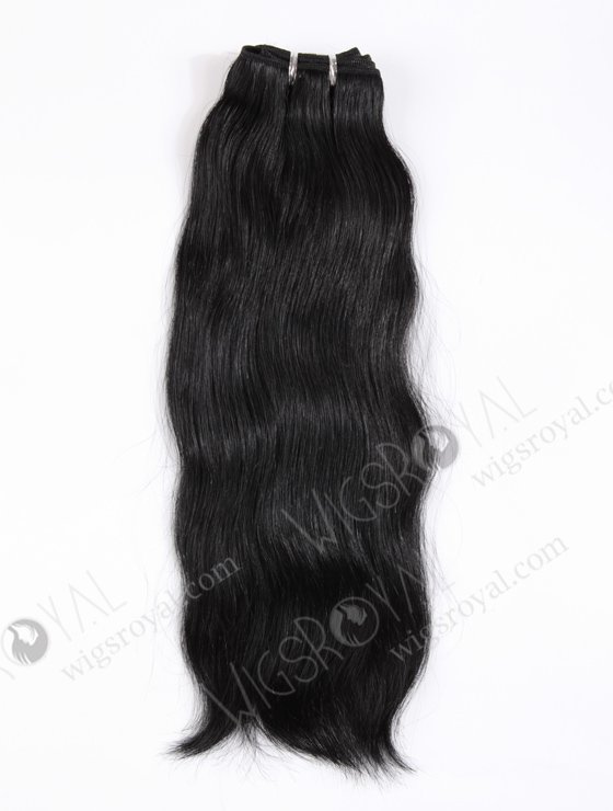In Stock Indian Remy Hair 16" Natural Straight 1# Color Machine Weft SM-196-10485