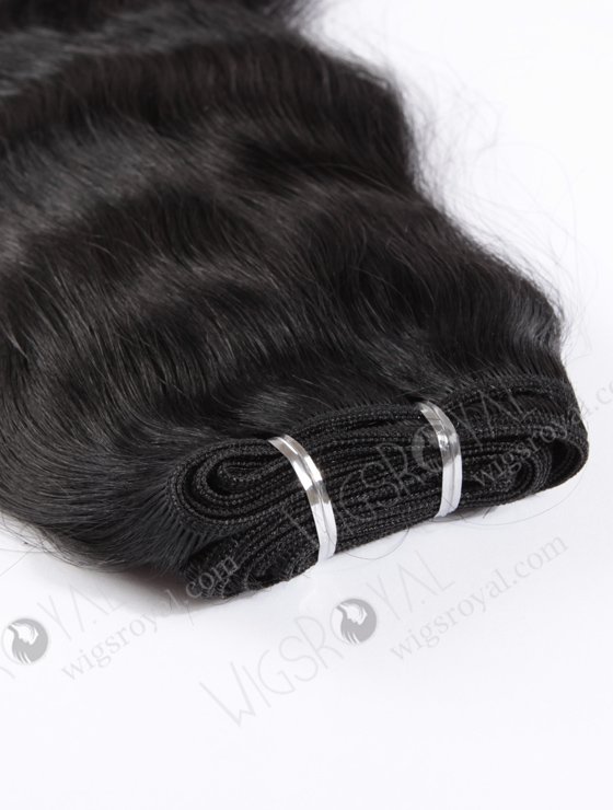 In Stock Indian Remy Hair 12" Natural Straight 1# Color Machine Weft SM-192-10489
