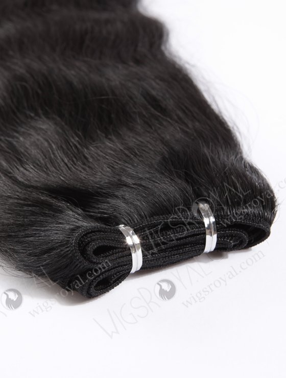 In Stock Indian Remy Hair 18" Natural Straight 1# Color Machine Weft SM-198-10493