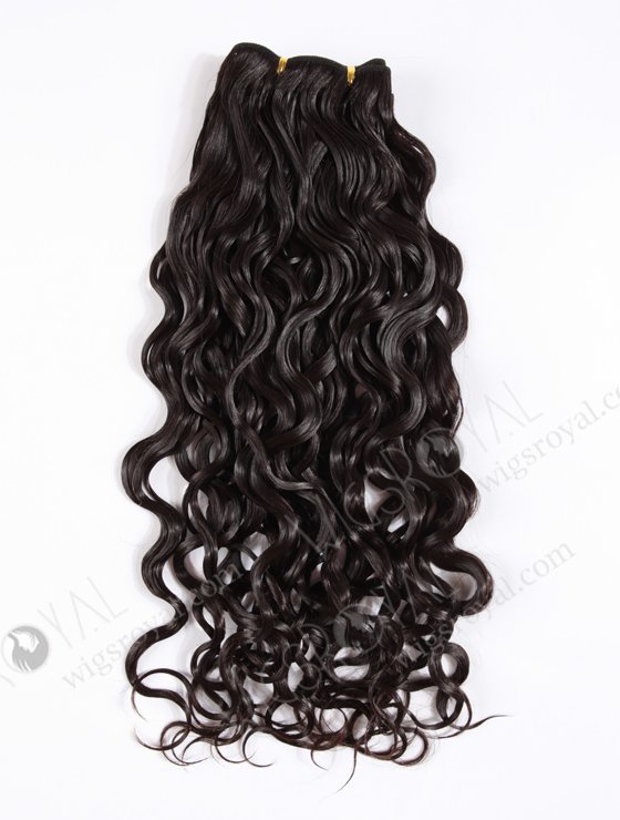 In Stock Indian Virgin Hair 18" Very Wavy 25mm Natural Color Machine Weft SM-213