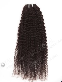 In Stock Brazilian Virgin Hair 24" Kinky Curl Natural Color Machine Weft SM-4148