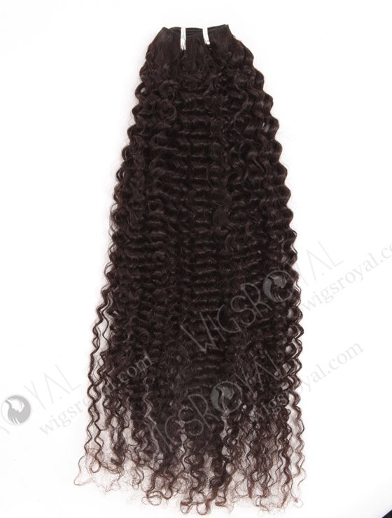 In Stock Brazilian Virgin Hair 24" Kinky Curl Natural Color Machine Weft SM-4148