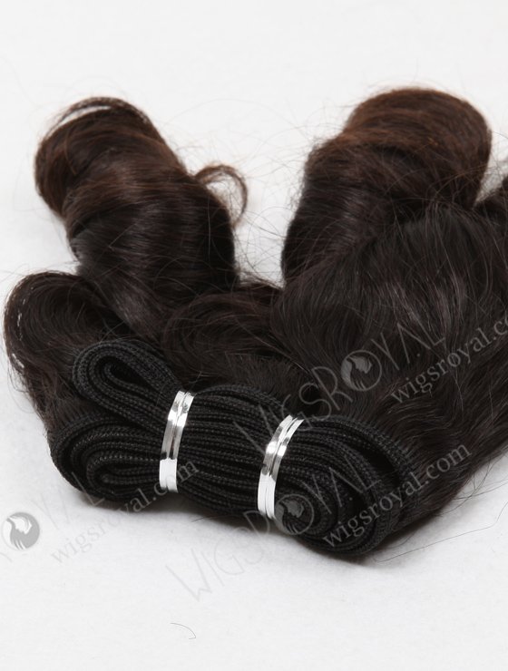 In Stock Indian Virgin Hair 12" Big Loose Curl Natural Color Machine Weft SM-216-10519