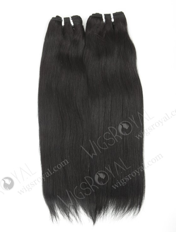 In Stock Indian Remy Hair 18" Straight 1# Color Machine Weft SM-075-10321