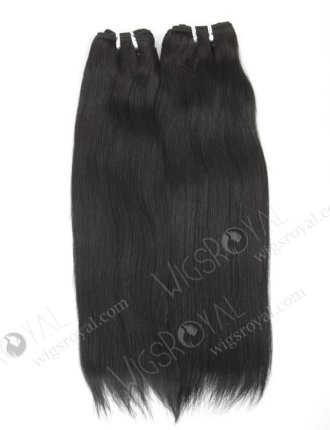 In Stock Indian Remy Hair 18" Straight 1# Color Machine Weft SM-075