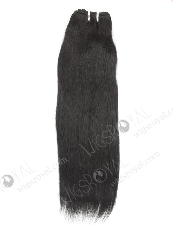 In Stock Indian Remy Hair 18" Straight 1# Color Machine Weft SM-075-10322