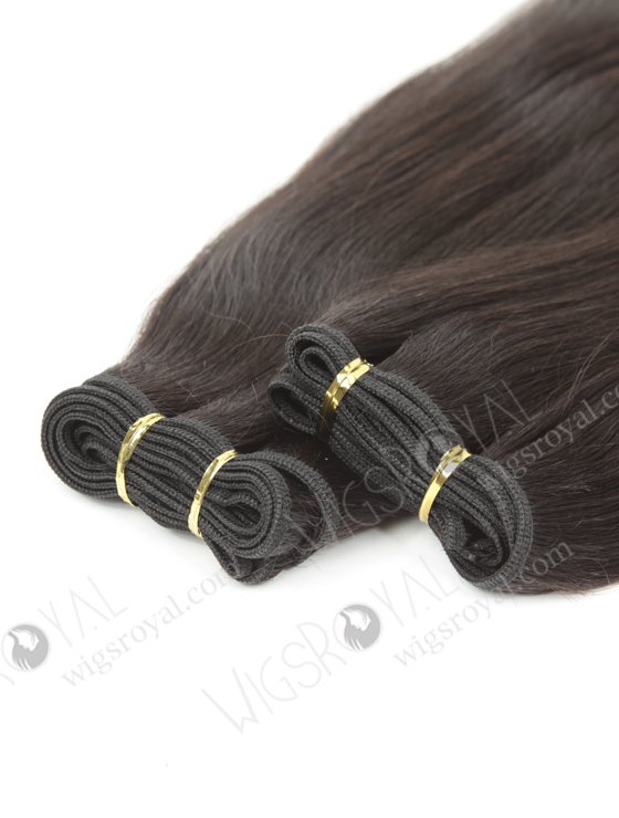 In Stock Indian Remy Hair 16" Yaki 2# Color Machine Weft SM-176-10422