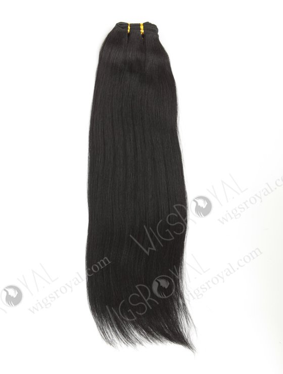 In Stock Indian Remy Hair 18" Yaki 1# Color Machine Weft SM-169-10413