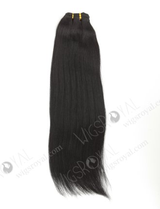 In Stock Indian Remy Hair 18" Yaki 1# Color Machine Weft SM-169
