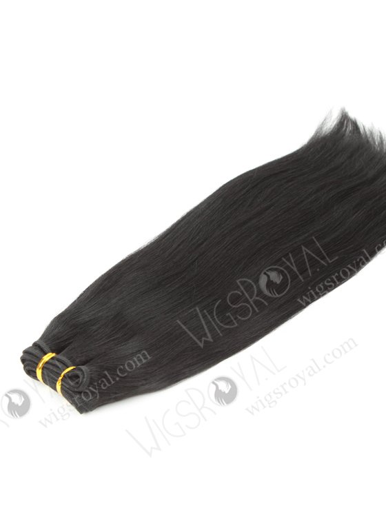 In Stock Indian Remy Hair 18" Yaki 1# Color Machine Weft SM-169-10415