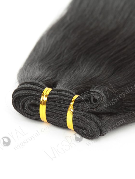 In Stock Indian Remy Hair 18" Yaki 1# Color Machine Weft SM-169-10416