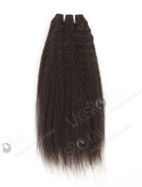 In Stock Indian Virgin Hair 14" Kinky Straight Natural Color Machine Weft SM-219