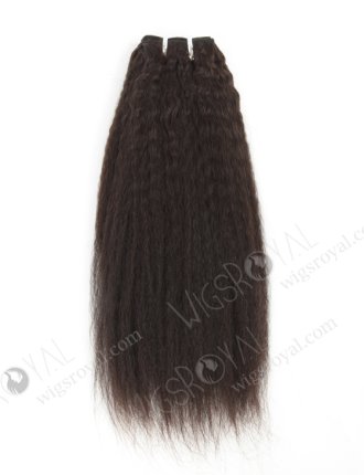 In Stock Indian Virgin Hair 14" Kinky Straight Natural Color Machine Weft SM-219
