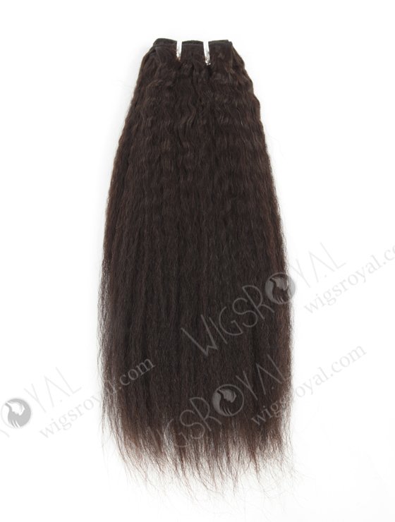 In Stock Indian Virgin Hair 14" Kinky Straight Natural Color Machine Weft SM-219