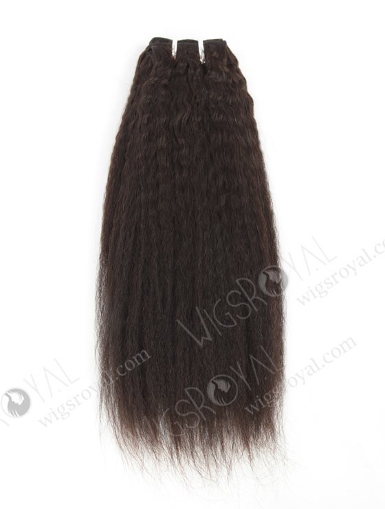 In Stock Indian Virgin Hair 14" Kinky Straight Natural Color Machine Weft SM-219-10626