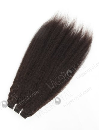 In Stock Indian Virgin Hair 14" Kinky Straight Natural Color Machine Weft SM-219